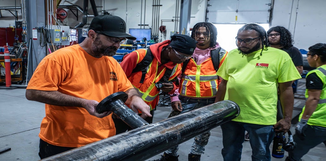 Inspiring the Next Generation - YouthBuild Students Tour Hermanson Fabrication Shops Image